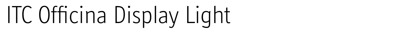 ITC Officina Display Light